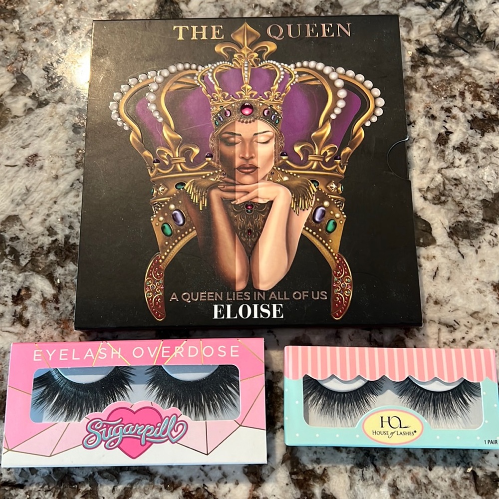 Eloise eyeshadow palette and two eye lashes bundle